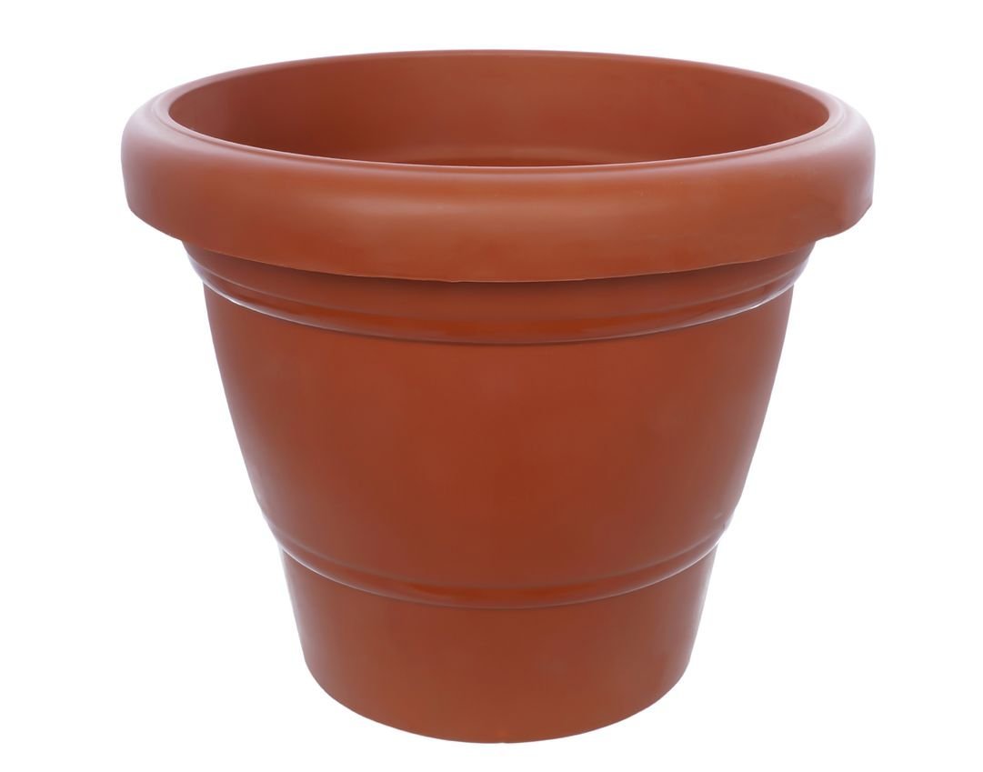 0838 Garden Heavy Plastic Planter Pot/Gamla 8 inch (Brown, Pack of 1,Medium ) - SkyShopy 0838 Garden Heavy Plastic Planter Pot/Gamla 8 inch (Brown, Pack of 1,Medium ) - SkyShopy